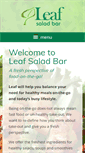 Mobile Screenshot of leafsaladbar.com